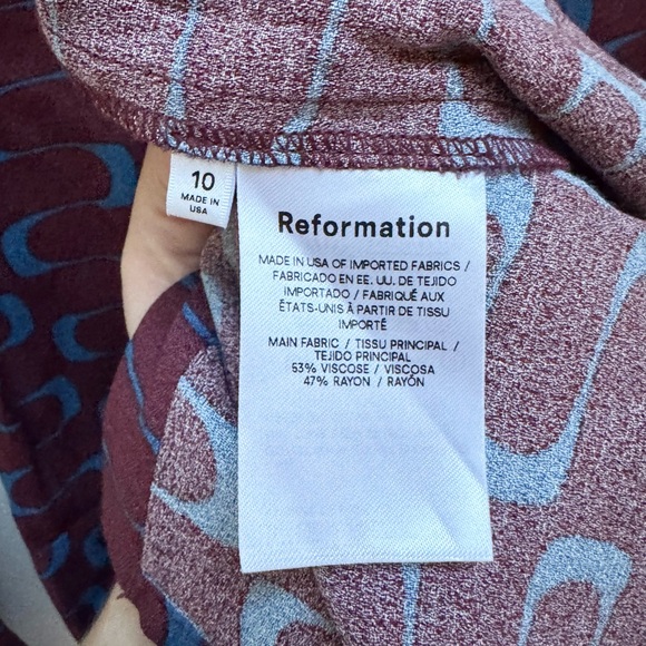 Reformation Retro Print Hugh Shirt Dress - Picture 15 of 16